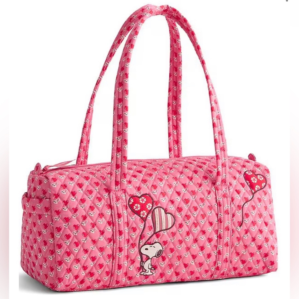 VERA BRADLEY x PEANUTS SNOOPY SMALL ORIGINAL ZIP DUFFEL BAG